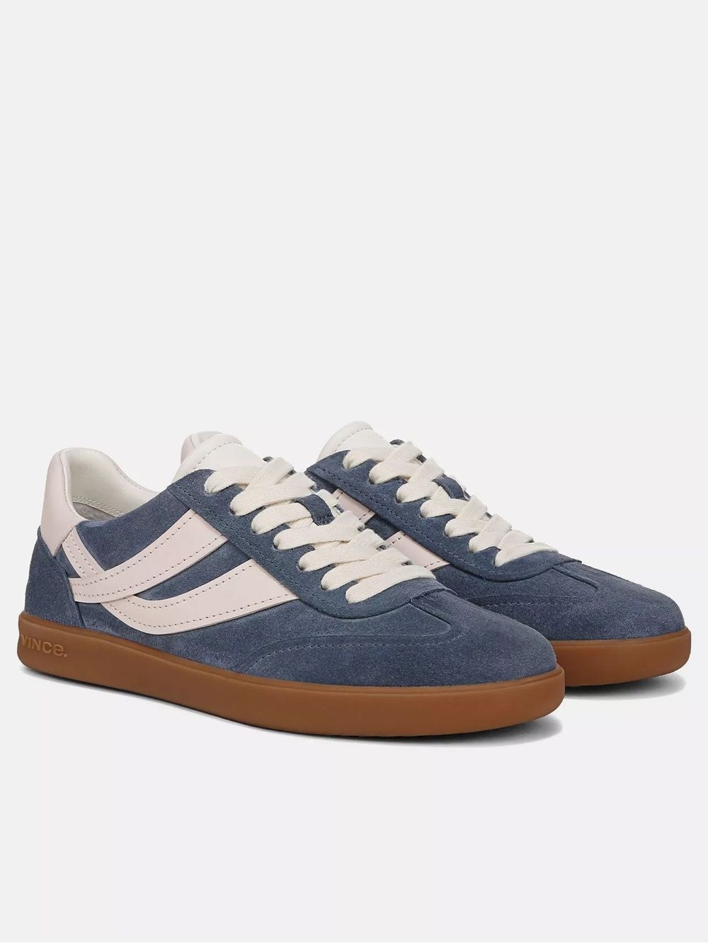 Vince. Women’s Oasis Huntington Blue Suede Powder Pink Sambas Sneakers 6.5 US
